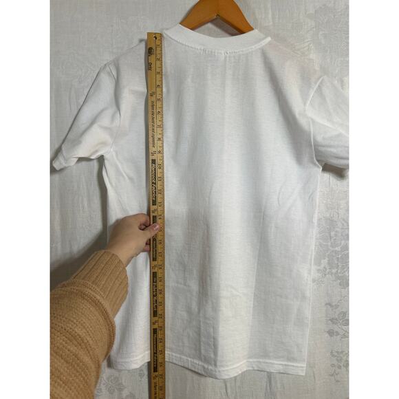 Vintage T Shirt Embroidered Lighthouse Dolphins Small White Crew USA - Picture 7 of 7